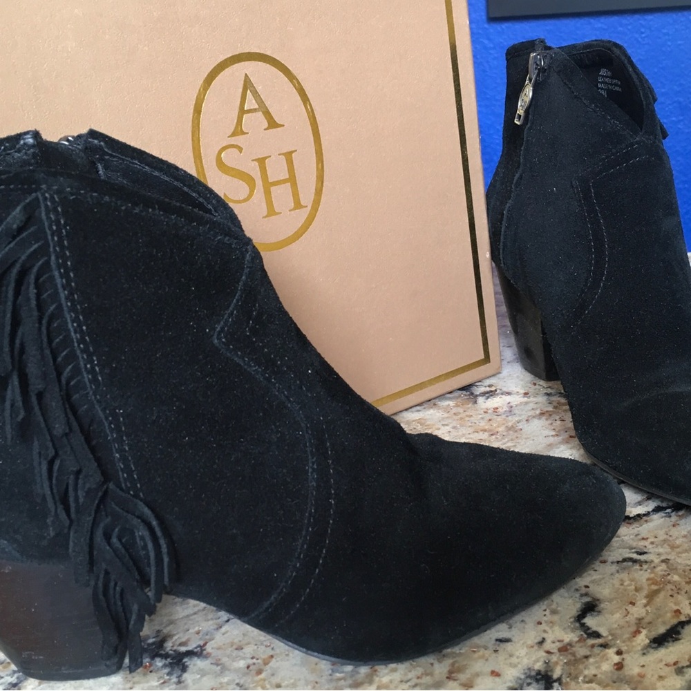 Ash Justin black boots 38 1/2 medium